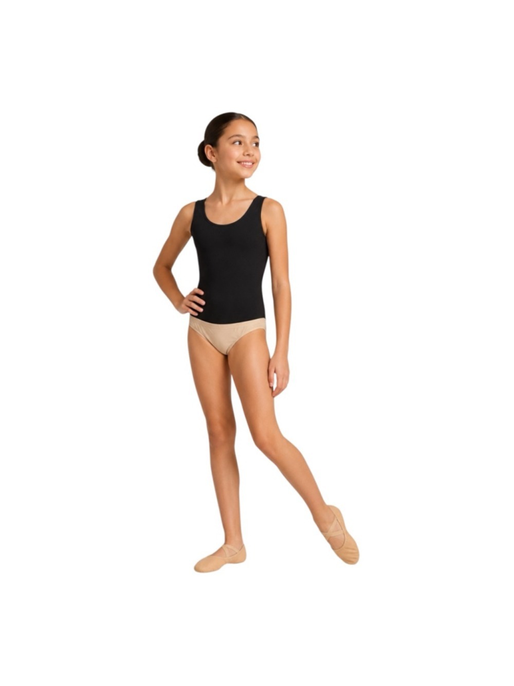 Capezio Nude Dance Briefs Undergarment Small New With Tags